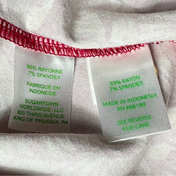 Lilly Pulitzer Maddox Straight Dress M Island Vibes Poinsettia Red UPF 50+ NEW - Picture 11 of 14